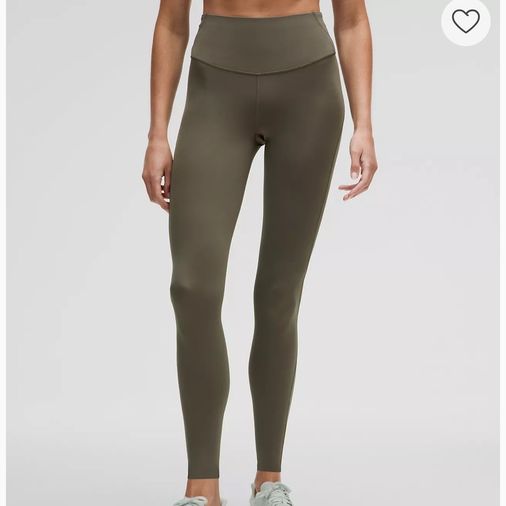 Lululemon align  leggings crop olive green